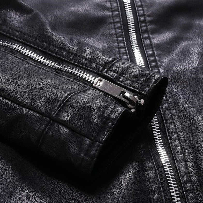 Jaqueta Masculina de Couro Classic Sampaio® www.lojasampaio.com.br