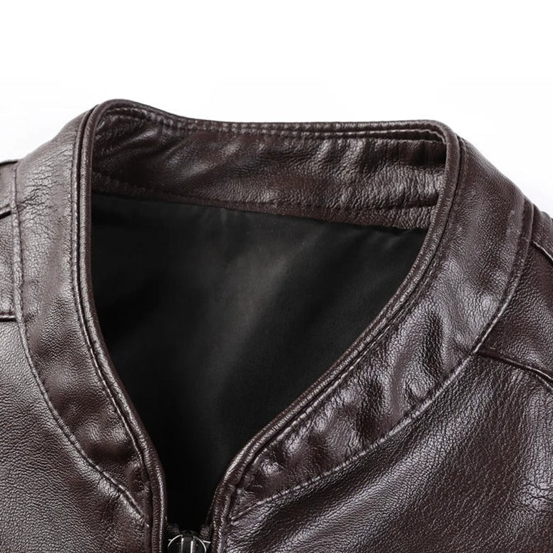 Jaqueta de Couro Masculina Sampaio® S1279 www.lojasampaio.com.br