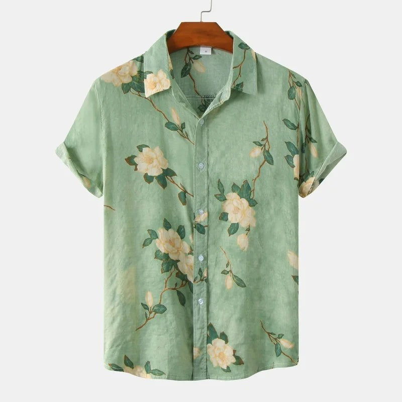 Camisa Masculina Estampada Sampaio Floral® www.lojasampaio.com.br
