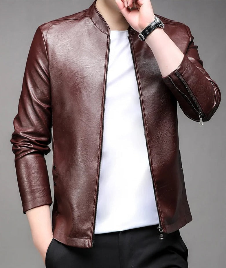 Jaqueta de Couro Masculina Sampaio® S1279 www.lojasampaio.com.br