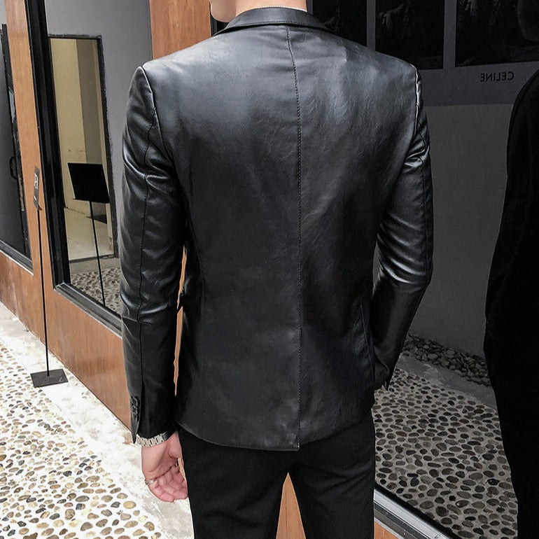 Blazer Masculino de Couro Sampaio® www.lojasampaio.com.br