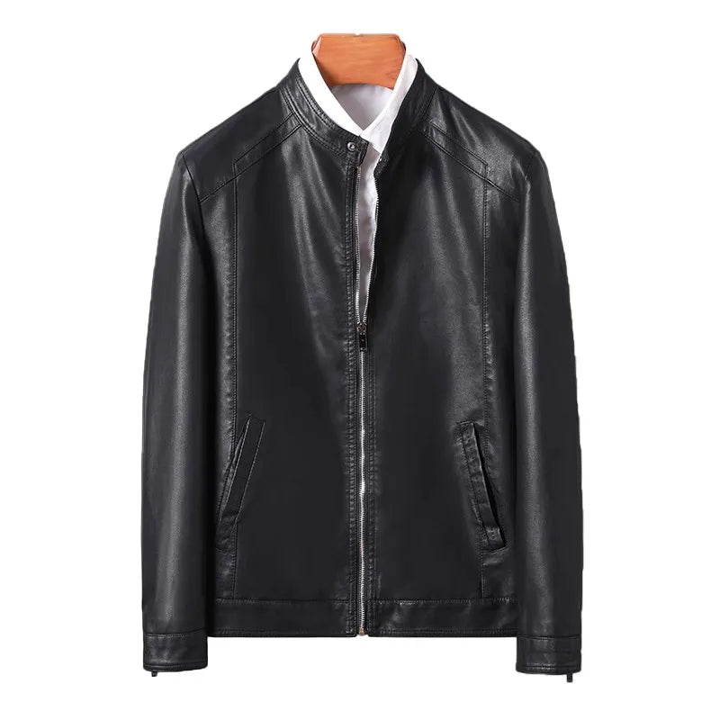 Jaqueta de Couro Casual Masculina Sampaio® www.lojasampaio.com.br
