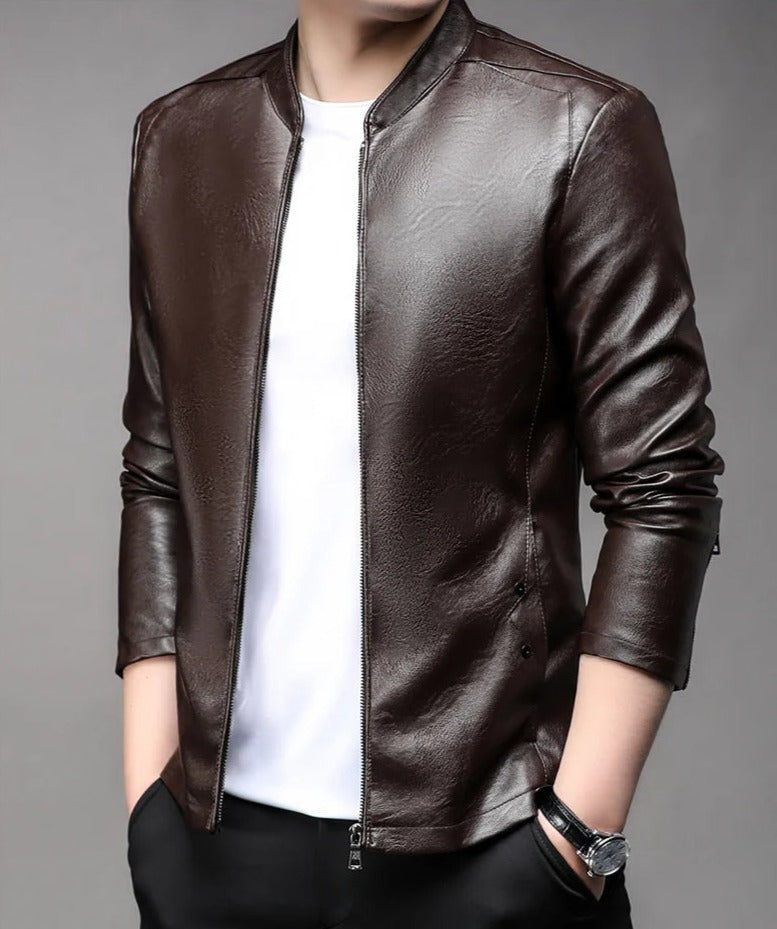 Jaqueta de Couro Masculina Sampaio® S1279 www.lojasampaio.com.br