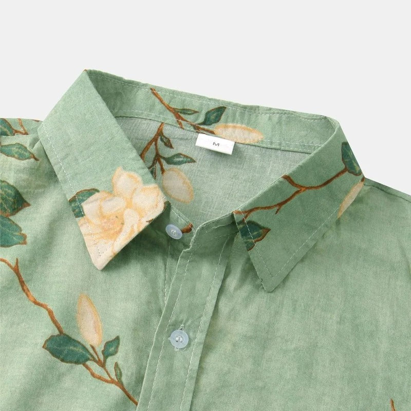 Camisa Masculina Estampada Sampaio Floral® www.lojasampaio.com.br