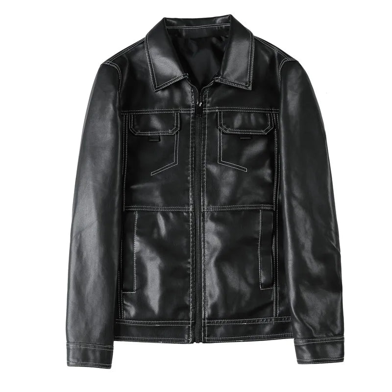 Jaqueta de Couro Masculina Sampaio® S1323 www.lojasampaio.com.br