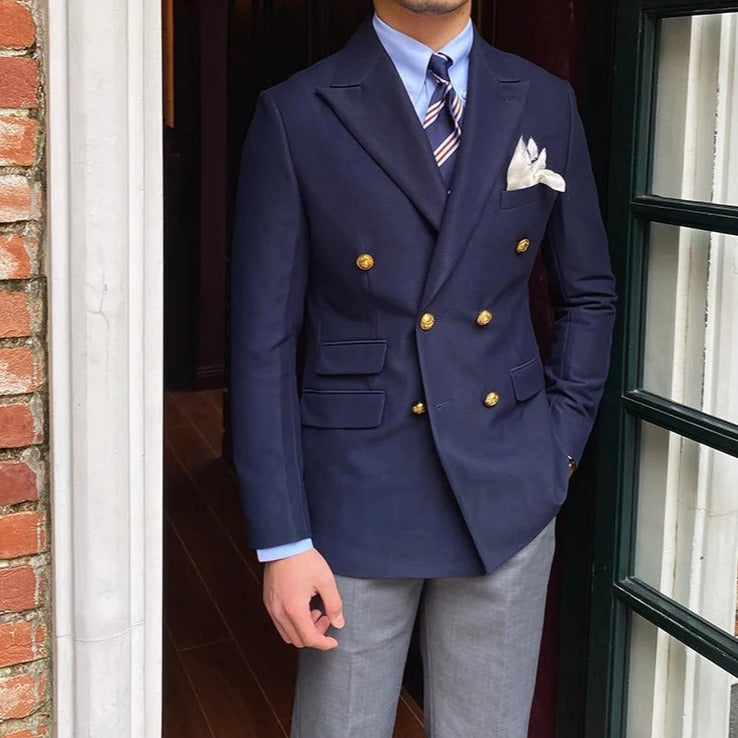 Blazer Transpassado Masculino Sampaio® S1281 www.lojasampaio.com.br