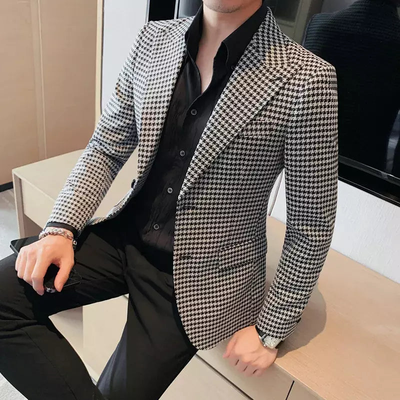 Blazer Masculino Xadrez Sampaio® S1209 ww.lojasampaio.com.br