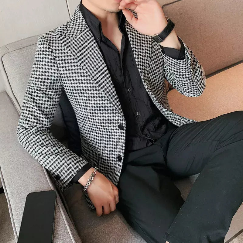 Blazer Masculino Xadrez Sampaio® S1209 ww.lojasampaio.com.br