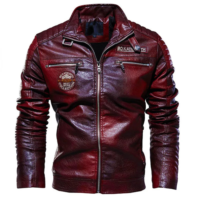 Jaqueta Masculina de Motoqueiro em Couro www.lojasampaio.com.br
