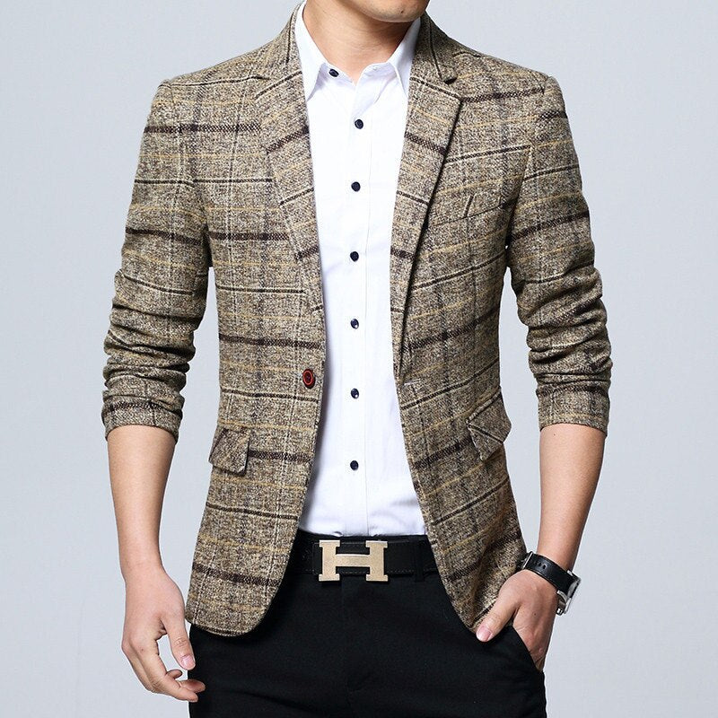Blazer Masculino Slim Moderno Xadrez www.lojasampaio.com.br