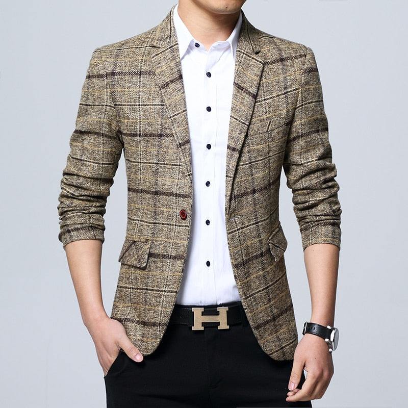 Blazer Masculino Slim Moderno Xadrez www.lojasampaio.com.br