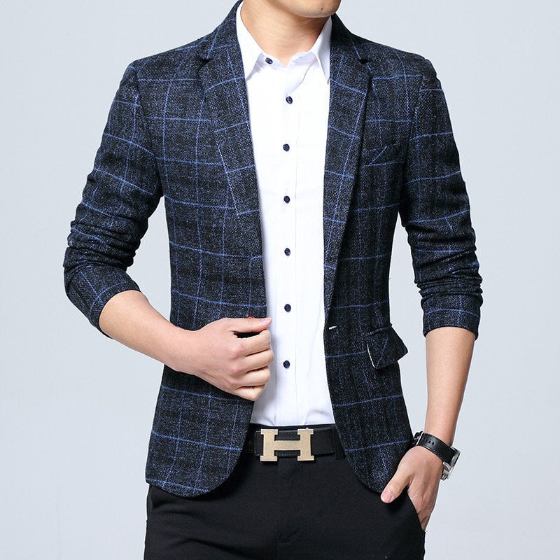 Blazer Masculino Slim Moderno Xadrez www.lojasampaio.com.br