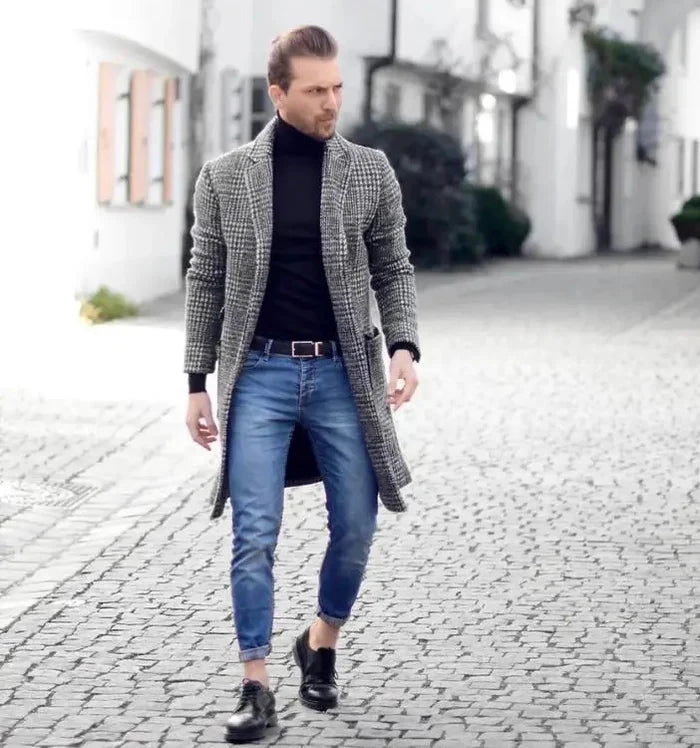 Sobretudo Masculino Xadrez Sampaio® S1275 www.lojasampaio.com.br