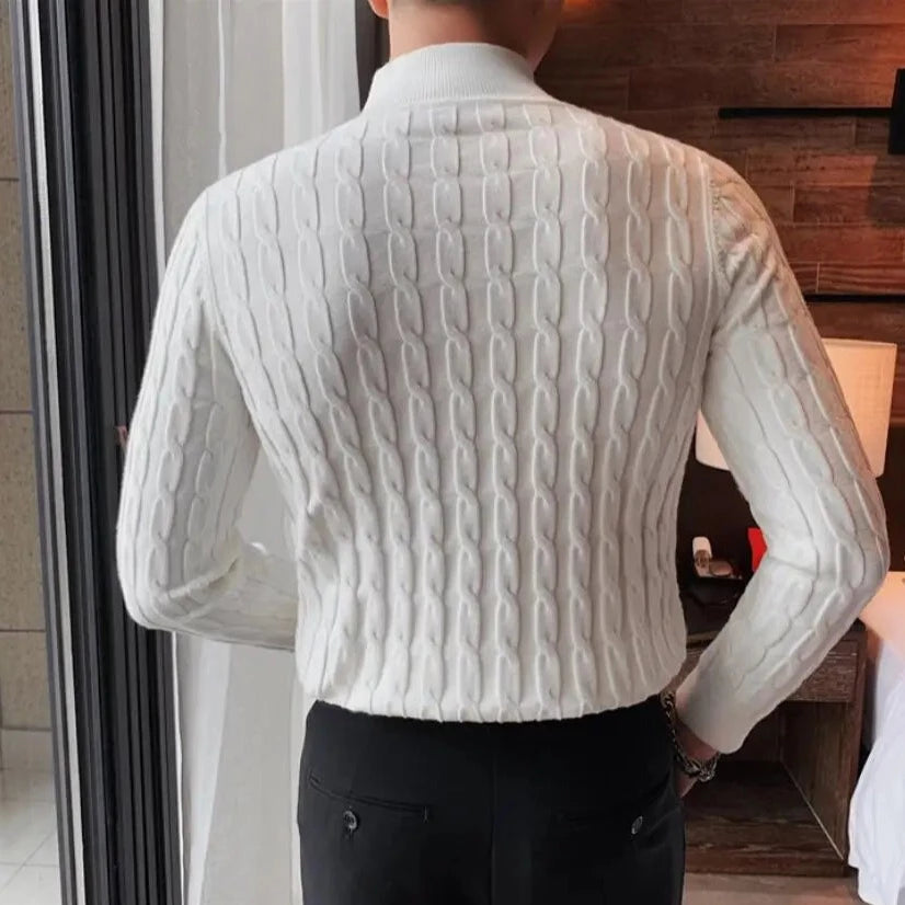 Suéter, suéter masculino, suéter gola alta, camisa manga longa gola alta