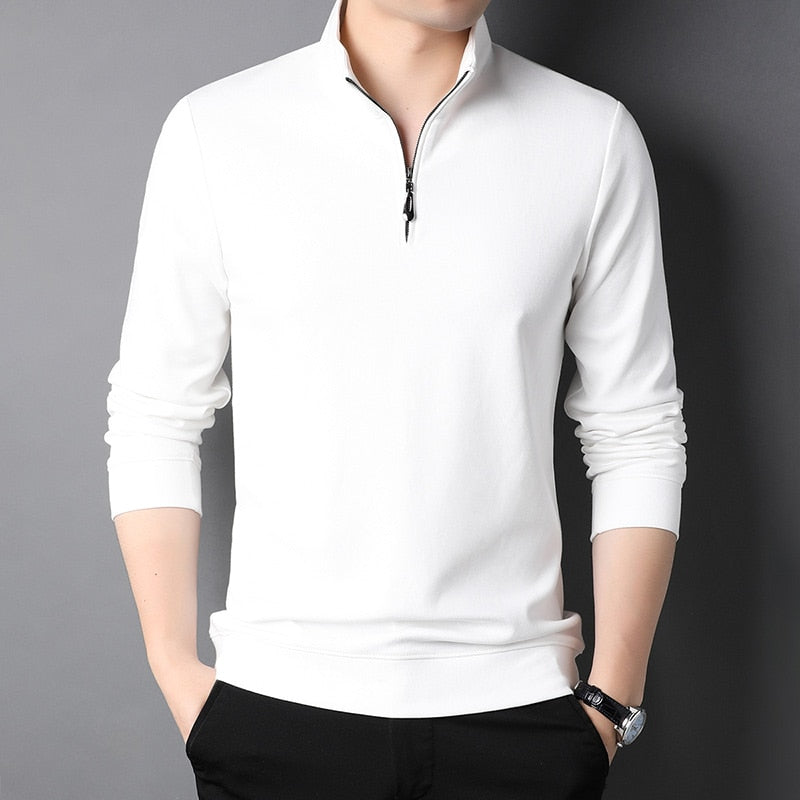 Camisa Masculina Manga Longa com Zíper