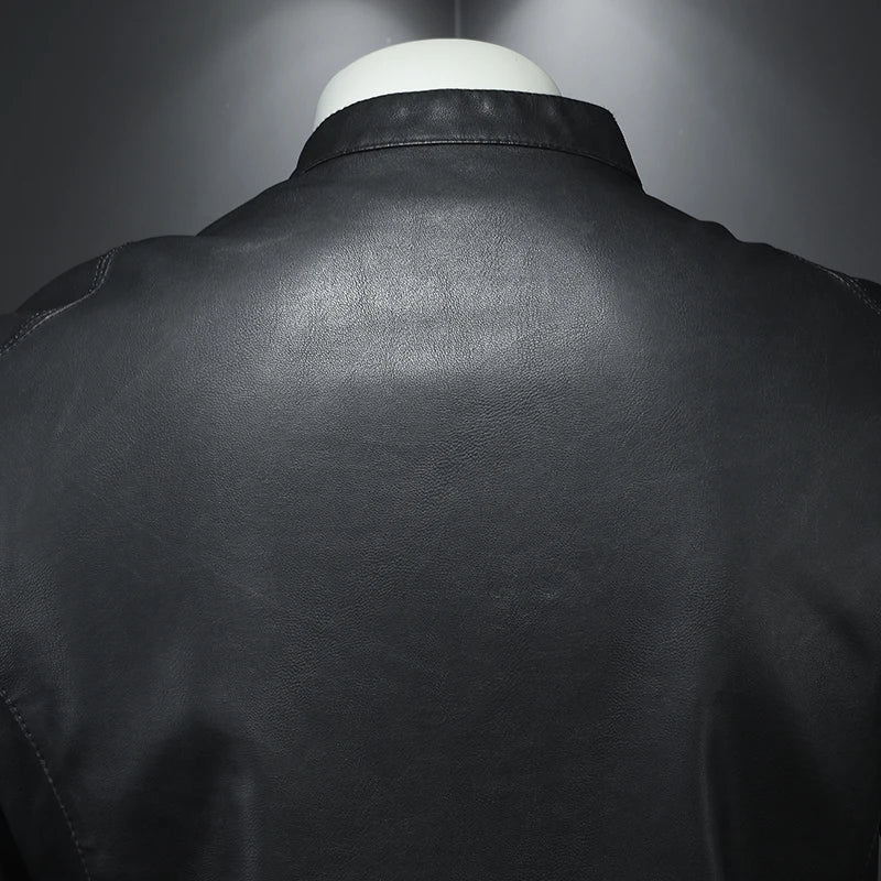 Jaqueta de Couro Casual Masculina Sampaio® www.lojasampaio.com.br