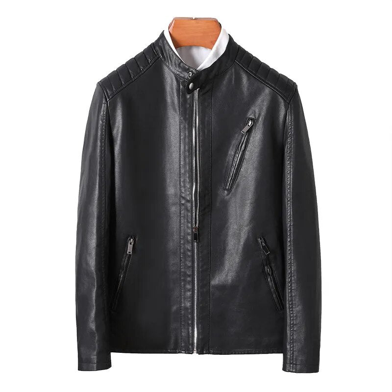 Jaqueta Masculina de Couro Sampaio® S1097 www.lojasampaio.com.br