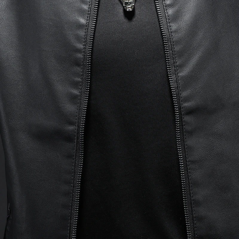 Jaqueta de Couro Casual Masculina Sampaio® www.lojasampaio.com.br