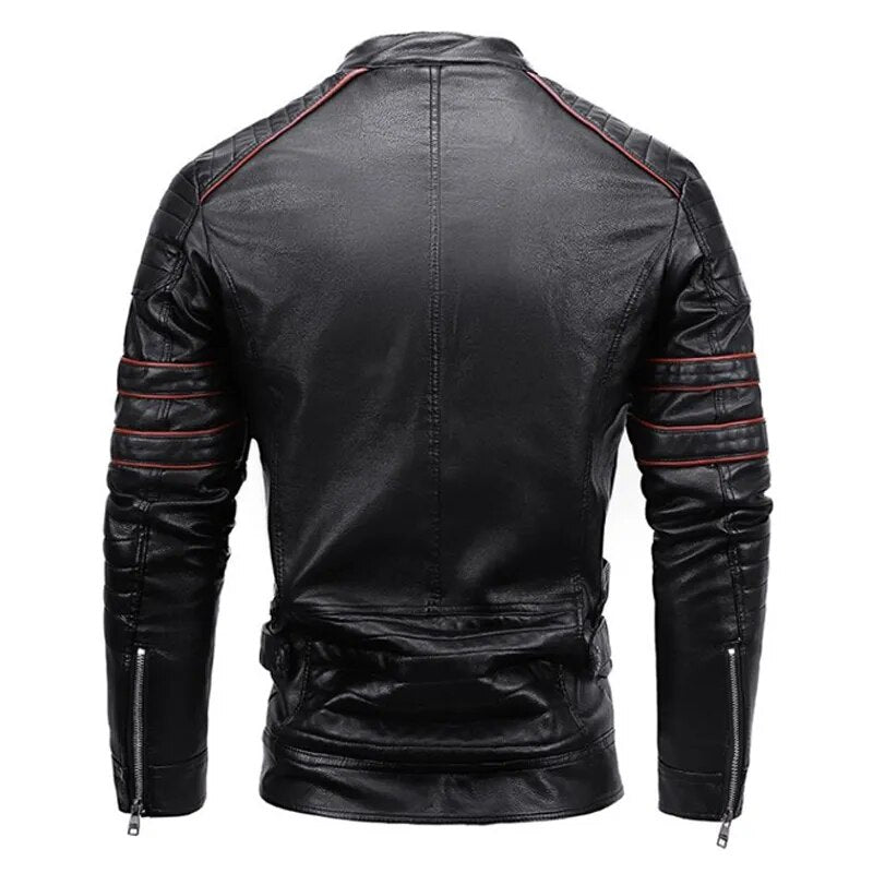 jaqueta de couro, jaqueta de motoqueiro, jaqueta de couro masculina www.lojasmpaio.com.br