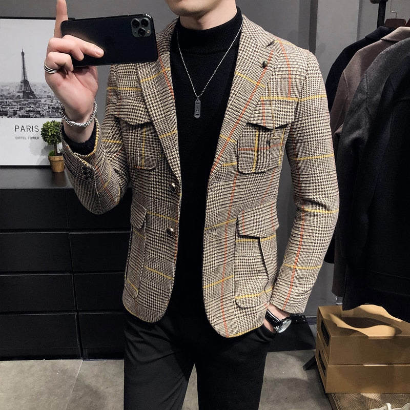 Blazer Jaqueta Slim Fit Masculino www.lojasampaio.com.br