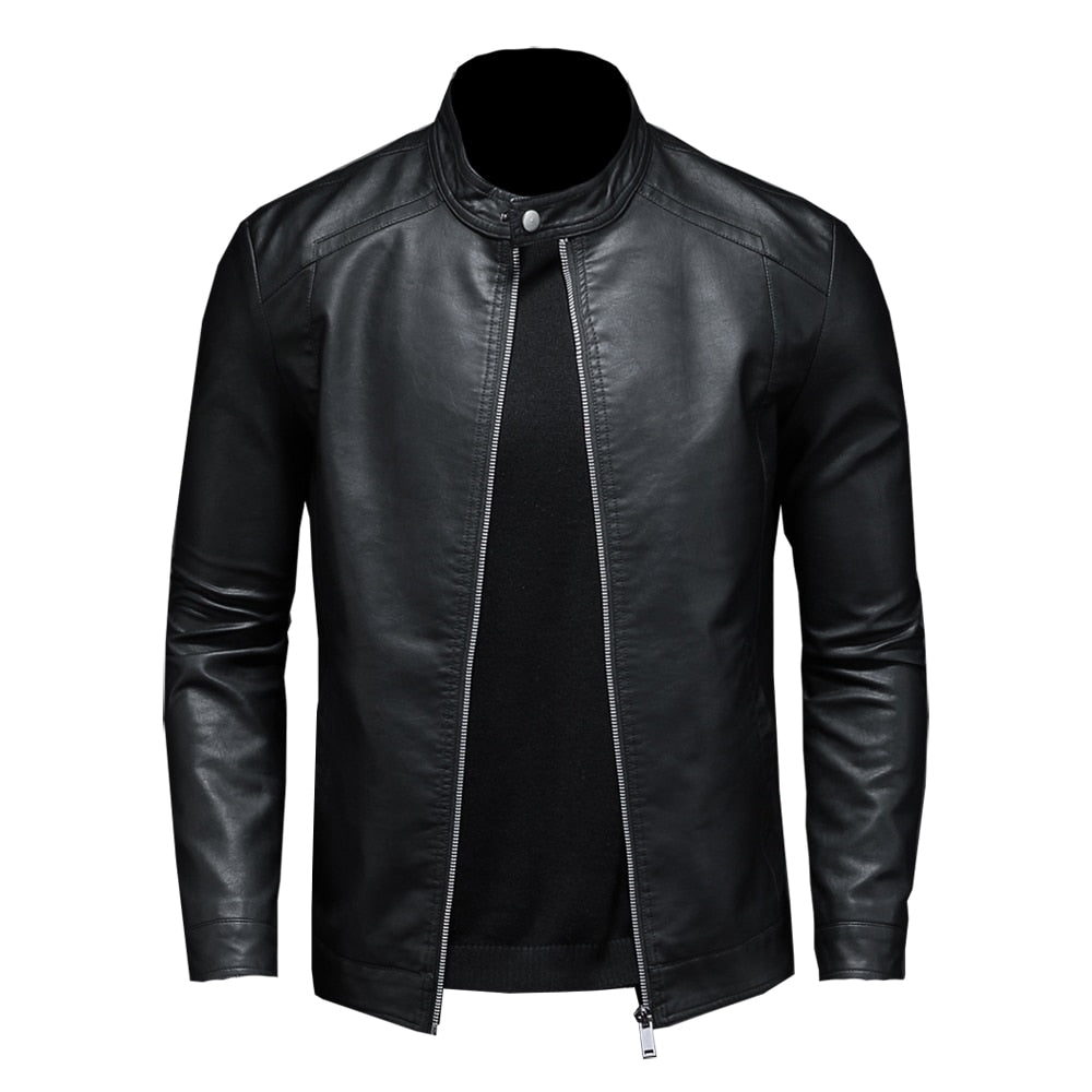 Jaqueta Masculina de Couro Classic Sampaio® www.lojasampaio.com.br