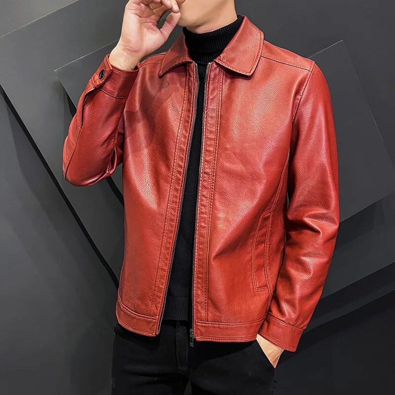 Jaqueta Masculina de Couro Sampaio® S1098 www.lojasampaio.com.br