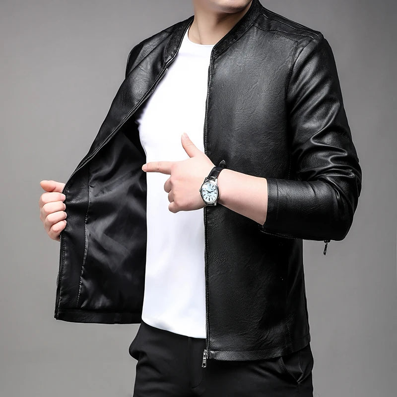 Jaqueta de Couro Masculina Sampaio® S1279 www.lojasampaio.com.br