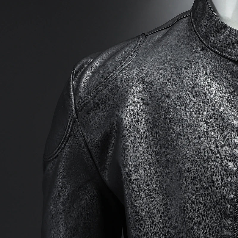 Jaqueta de Couro Casual Masculina Sampaio® www.lojasampaio.com.br
