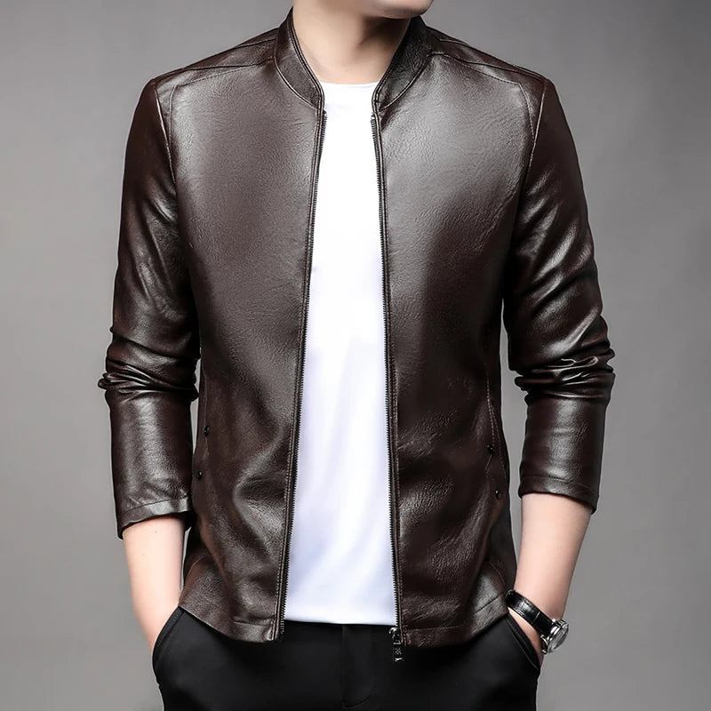 Jaqueta de Couro Masculina Sampaio® S1279 www.lojasampaio.com.br
