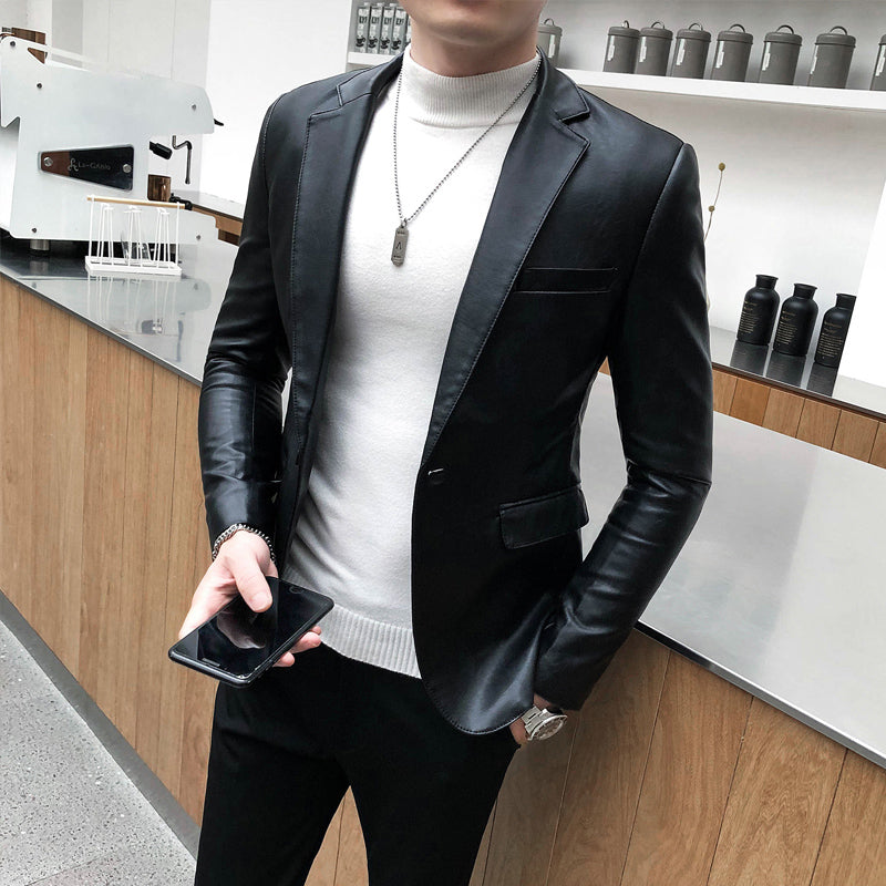 Blazer Masculino de Couro Sampaio® www.lojasampaio.com.br