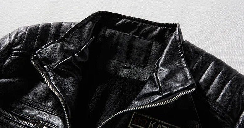Jaqueta Masculina de Motoqueiro em Couro www.lojasampaio.com.br