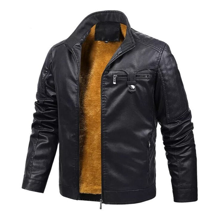 Jaqueta Masculina de Couro Sampaio® S1093 www.lojasampaio.com.br