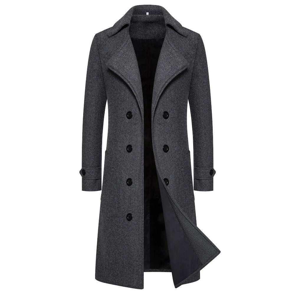 Sobretudo Longo Transpassado Masculino Sampaio® S1292 www.lojasampaio.com.br