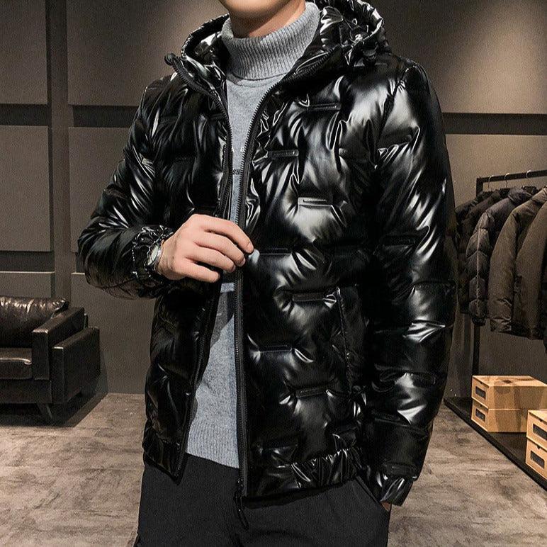 Casaco Masculino Preto Bolha Acolchoado www.lojasampaio.com.br