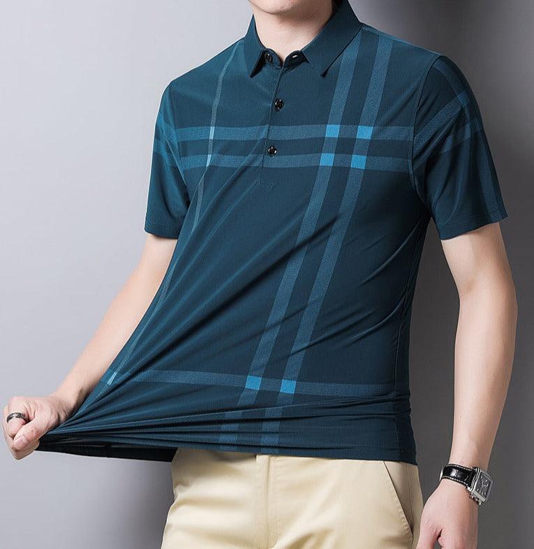 Camisa Masculina Polo com Listras - Loja Sampaio