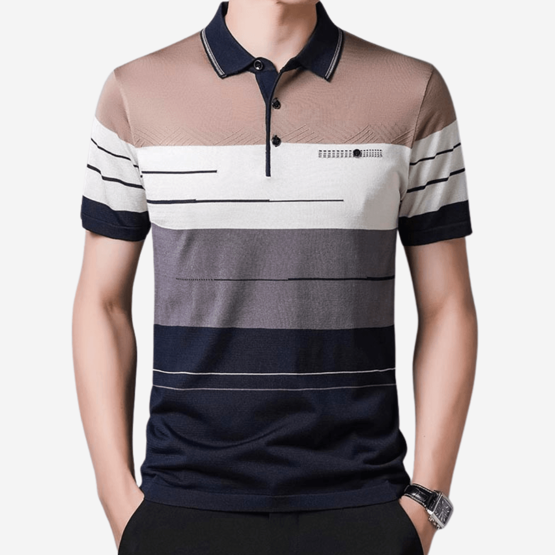 Camisa Polo Listrada Premium Masculina - Loja Sampaio