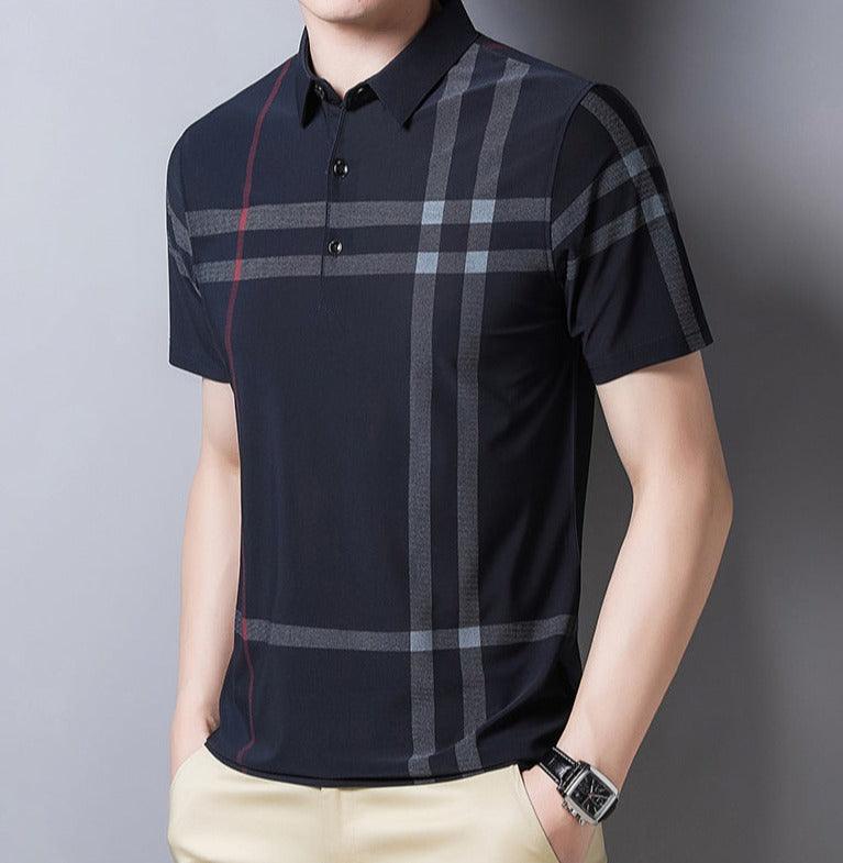 Camisa Masculina Polo com Listras - Loja Sampaio