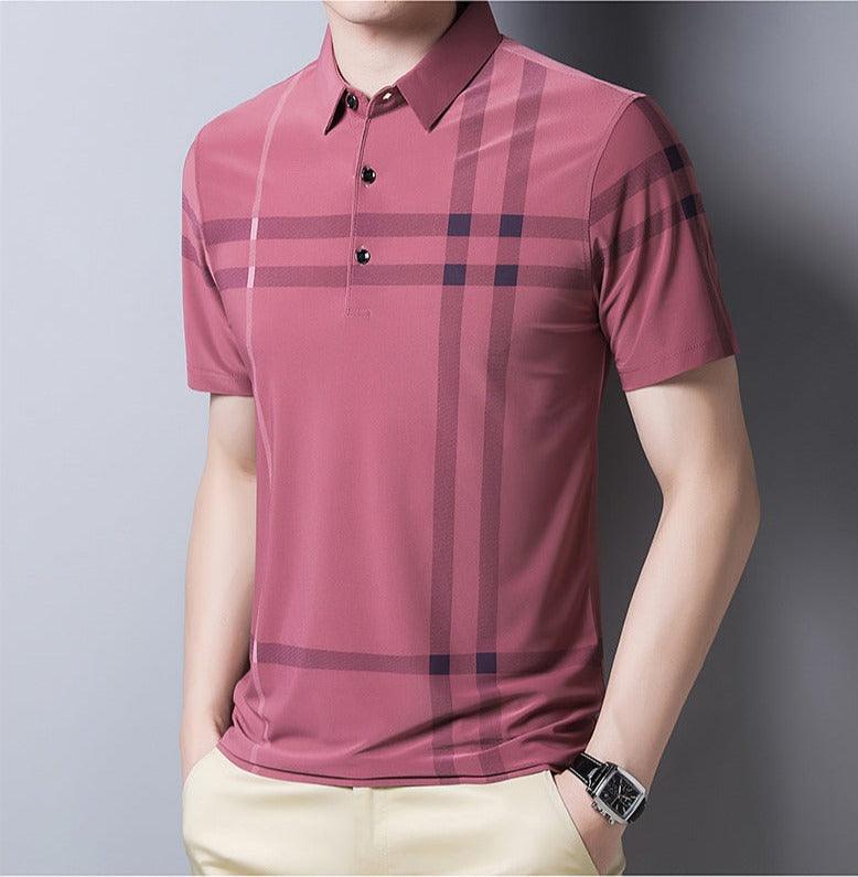 Camisa Masculina Polo com Listras - Loja Sampaio