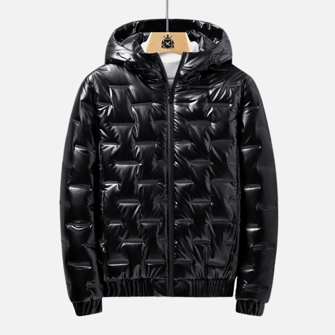 Casaco Masculino Preto Bolha Acolchoado www.lojasampaio.com.br