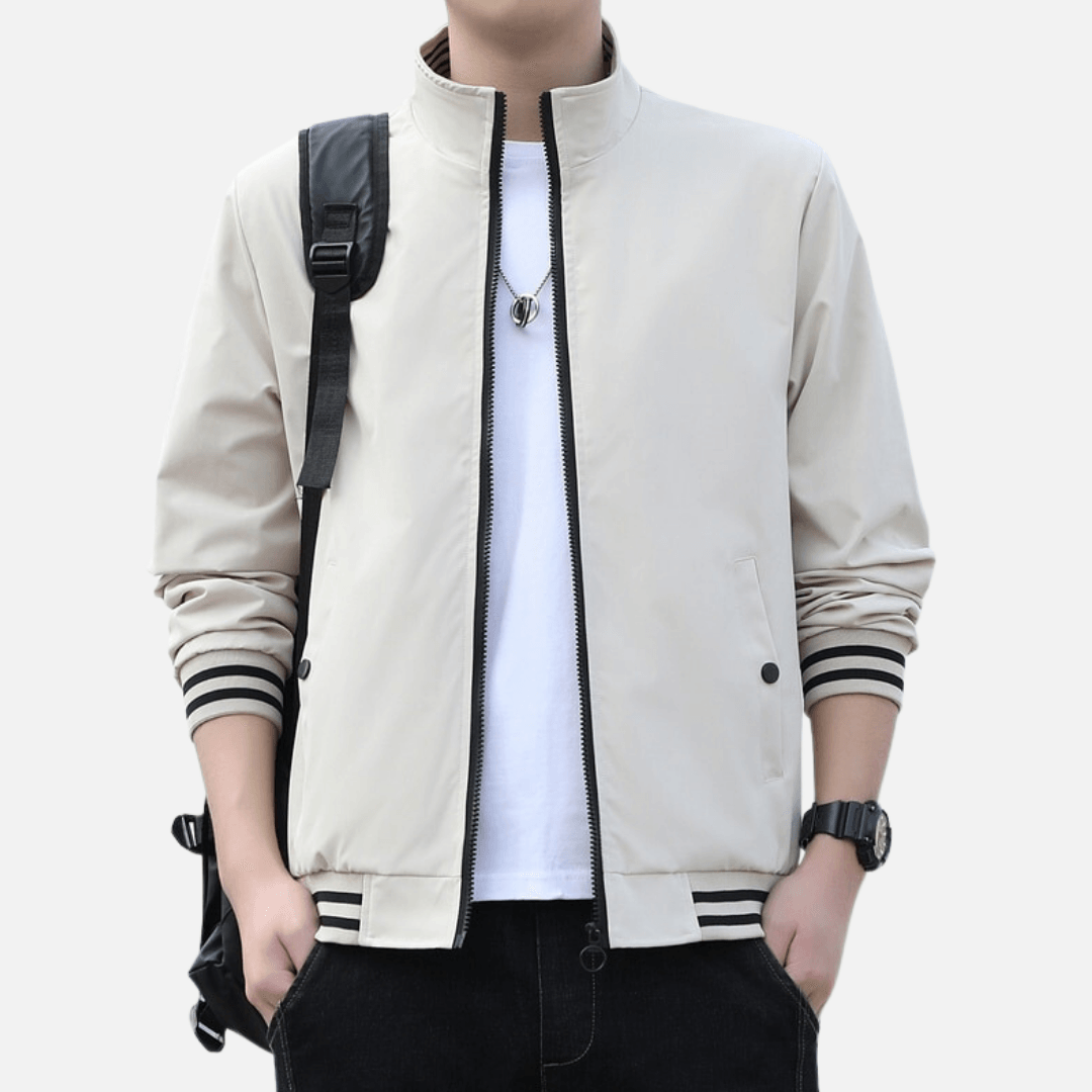 Jaqueta Masculina com Zíper Fashion www.lojasampaio.com.br