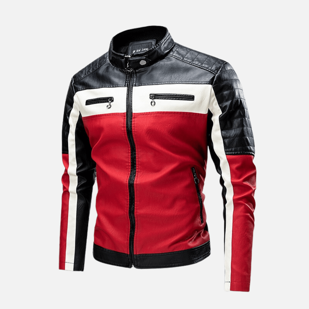 Jaqueta Masculina de Couro Original www.lojasampaio.com.br