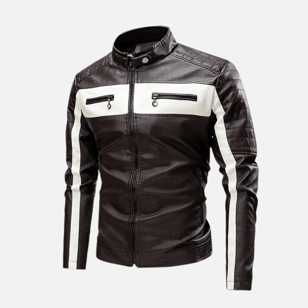 Jaqueta Masculina de Couro Original www.lojasampaio.com.br