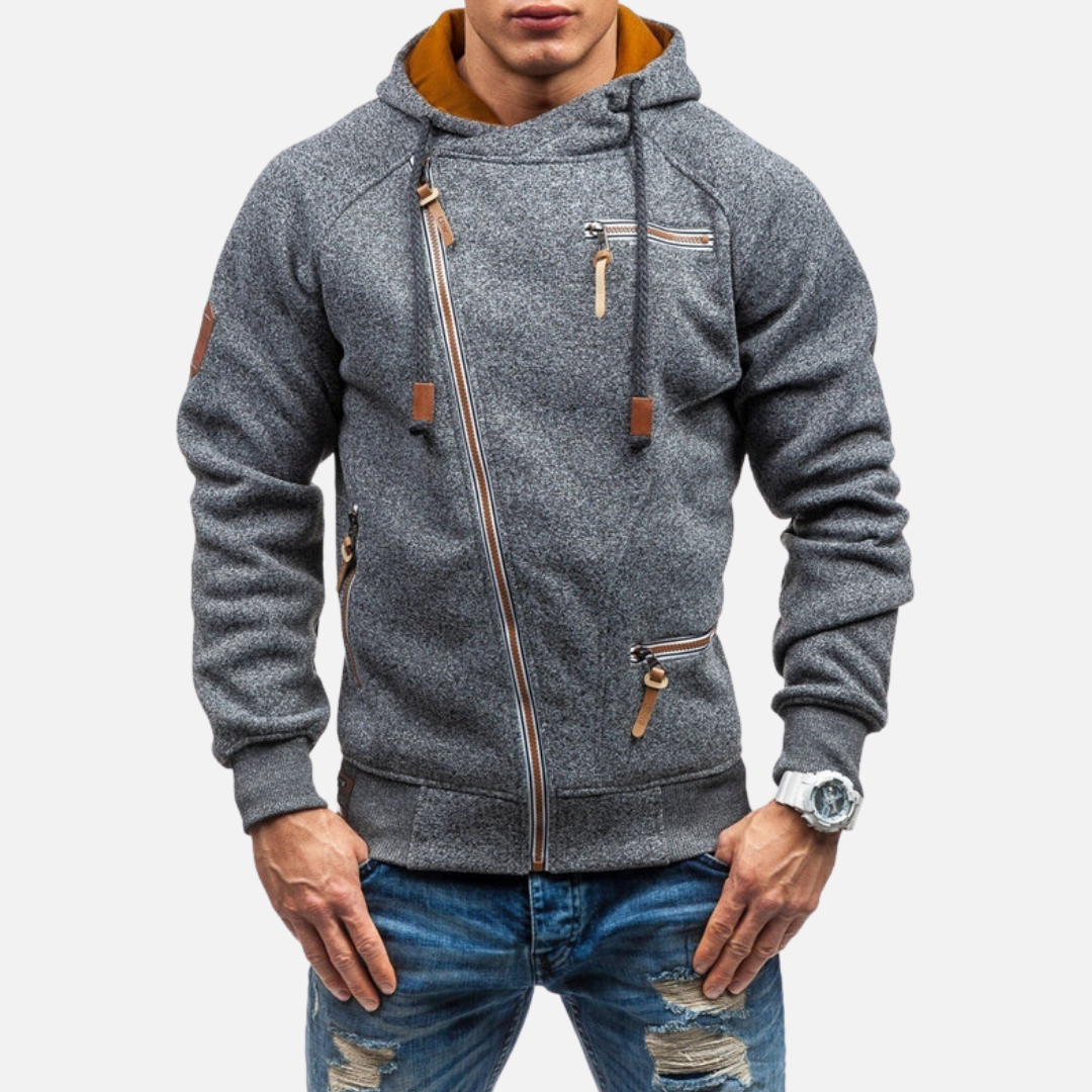 Moletom Masculino com Zíper Daft www.lojasampaio.com.br