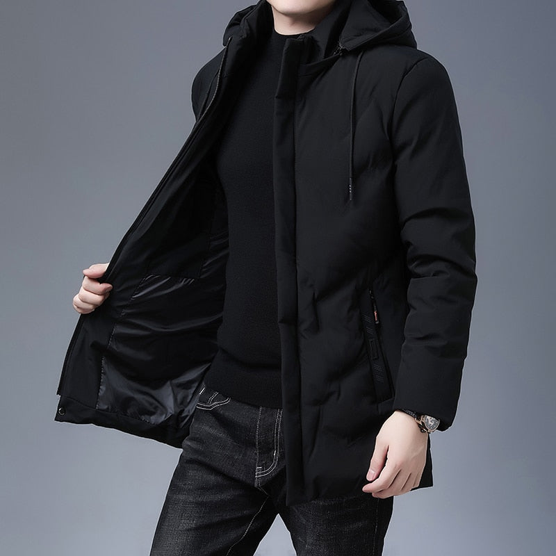 Jaqueta Masculina Longa com Capuz, jaqueta, jaqueta masculina
