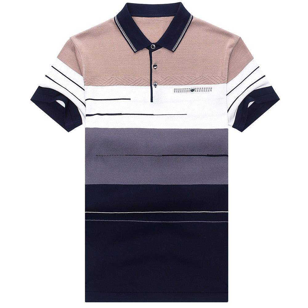 Camisa Polo Listrada Premium Masculina - Loja Sampaio