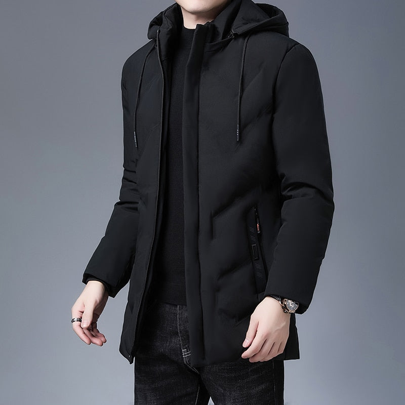Jaqueta Masculina Longa com Capuz, jaqueta, jaqueta masculina
