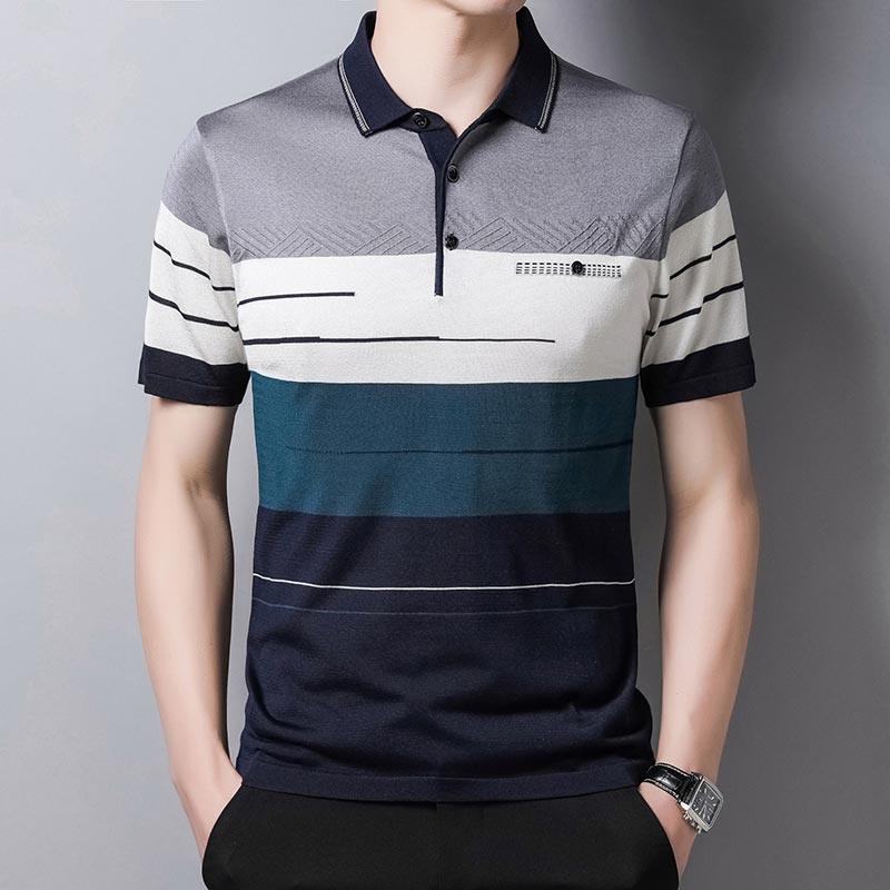 Camisa Polo Listrada Premium Masculina - Loja Sampaio