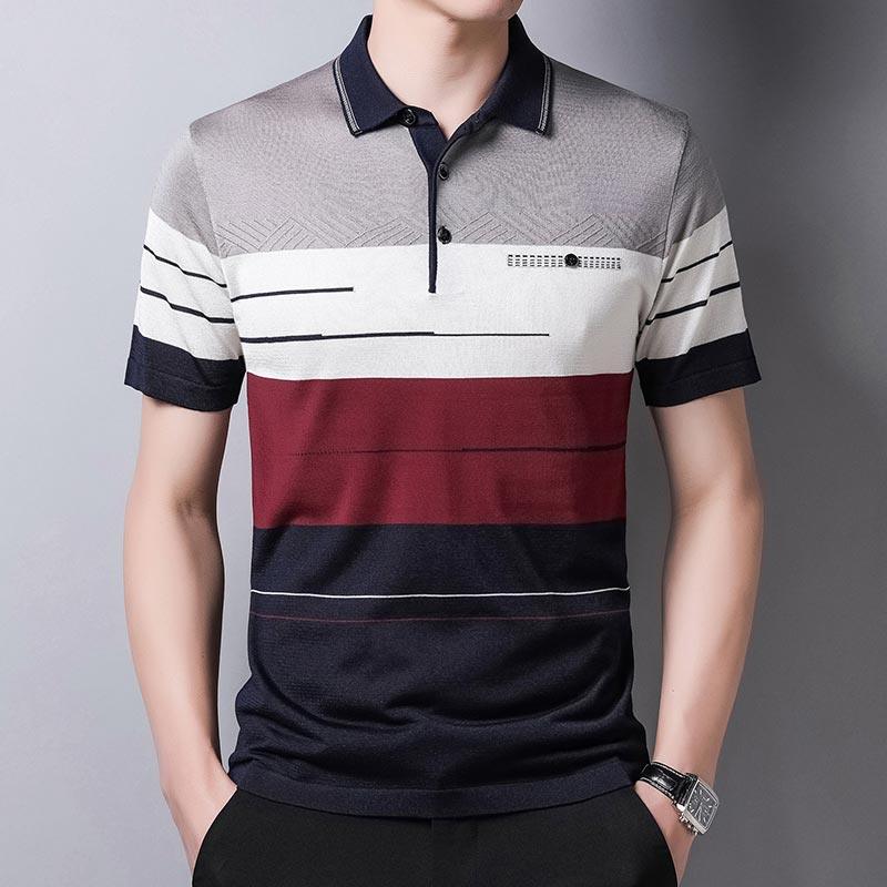 Camisa Polo Listrada Premium Masculina - Loja Sampaio