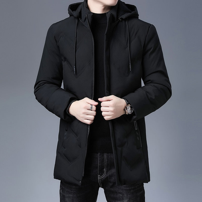 Jaqueta Masculina Longa com Capuz, jaqueta, jaqueta masculina