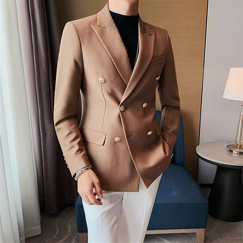 Blazer Masculino Abotoamento Duplo Sampaio® www.lojasampaio.com.br